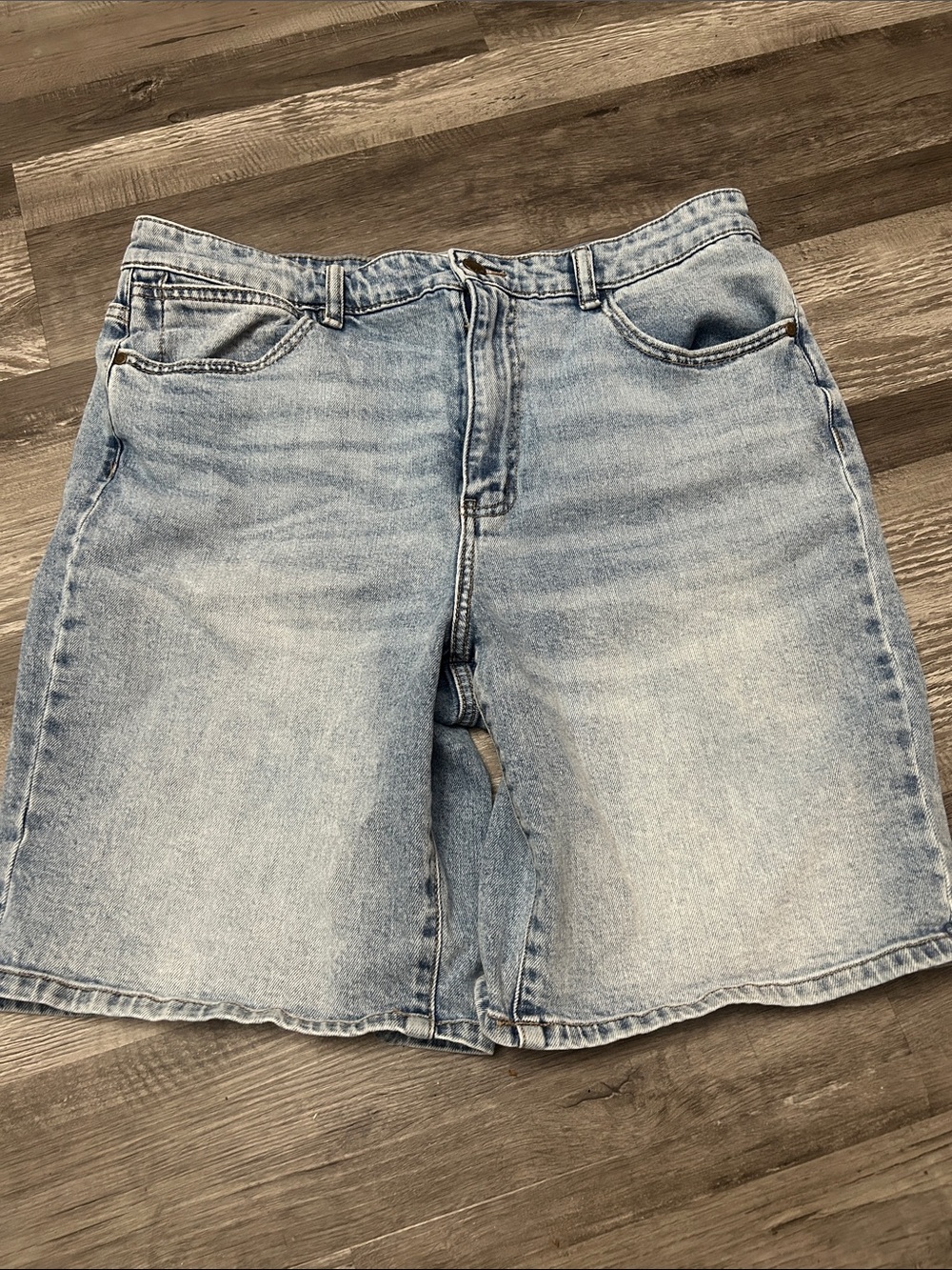 Wrangler Light Blue Denim Bermuda Shorts